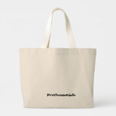 幸せな妻、幸せな母 ラージトートバッグ (裏面)