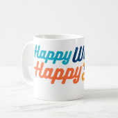 幸せな妻、幸せな生命マグ: クラシック コーヒーマグカップ (正面左)