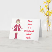 幸せな姪っ**ー** カード (黄色い花)