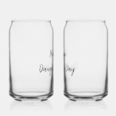 幸せな娘の日si.ple名前ミニマル文字tを追加 ガラス缶 (右)