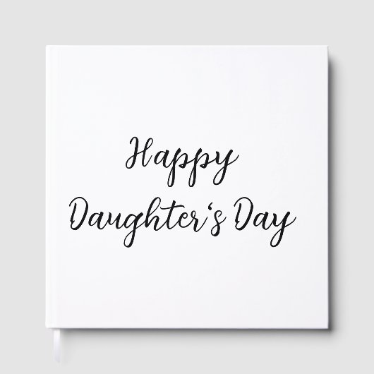 幸せな娘の日si.ple名前ミニマル文字tを追加 ゲストブック (正面)