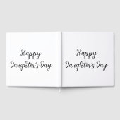 幸せな娘の日si.ple名前ミニマル文字tを追加 ゲストブック (全面)