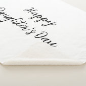 幸せな娘の日si.ple名前ミニマル文字tを追加 シェルパブランケット (3/4)