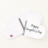 幸せな娘の日si.ple名前ミニマル文字tを追加 ノートブック (内部)