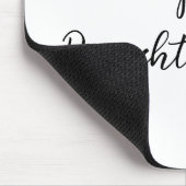 幸せな娘の日si.ple名前ミニマル文字tを追加 マウスパッド (コーナー)