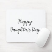 幸せな娘の日si.ple名前ミニマル文字tを追加 マウスパッド (マウス)