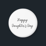 幸せな娘の日si.ple名前ミニマル文字tを追加 マグネット<br><div class="desc">デザイン</div>