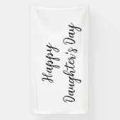 幸せな娘の日si.ple名前ミニマル文字tを追加 横断幕 (縦)