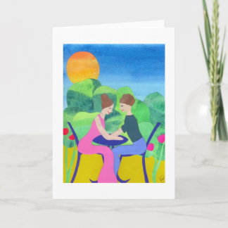 幸せな婚約 カード