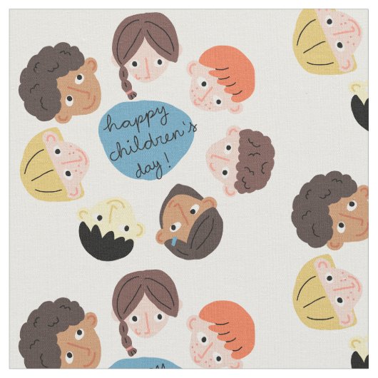 幸せな子どもの日 ファブリック (クローズアップ)