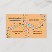 幸せな子ど遊もたちのかわいいデイケアサービス 名刺 (裏面)