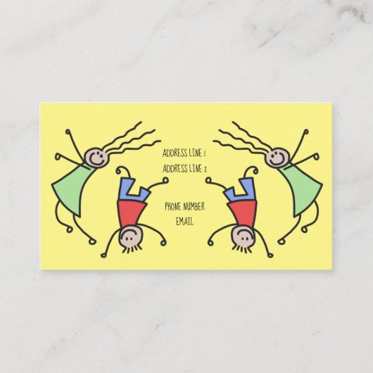 幸せな子ど遊もたちのかわいい保育園 名刺 (裏面)