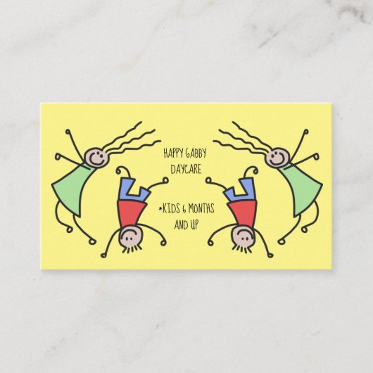 幸せな子ど遊もたちのかわいい保育園 名刺 (正面)