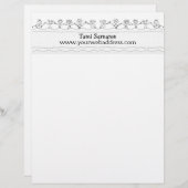 幸せな子供が付いているレターヘッド レターヘッド (正面/裏面)