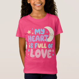 幸せな子供たちの優しさの肯定ハートいっぱいの愛 Tシャツ