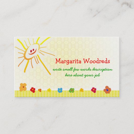 幸せな子供の名刺 名刺 (正面)