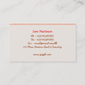 幸せな子供の名刺 名刺 (裏面)