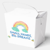 幸せな子供の日スモールハンズ、大きな夢 フェイバーボックス (裏面)