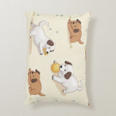 幸せな子犬のアクセント枕2 アクセントクッション (裏面(縦))