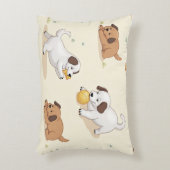 幸せな子犬のアクセント枕2 アクセントクッション (正面(垂直))