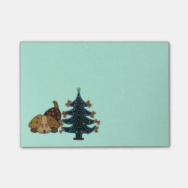 幸せな子犬のクリスマスの後it®ノート ポストイット