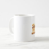 幸せな子犬のコーヒーブリス コーヒーマグカップ (正面左)
