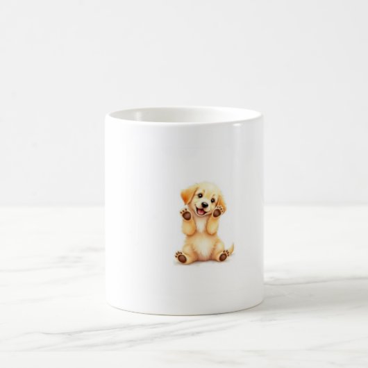 幸せな子犬のコーヒーブリス コーヒーマグカップ (中央)