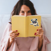 幸せな子犬のパグジャンプ シール