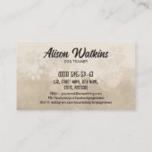 幸せな子犬の学生 – 犬のトレーニング 名刺 (裏面)