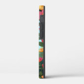 幸せな子犬の花のペット愛好家ギフト Case-Mate iPhoneケース (裏面 / 左)