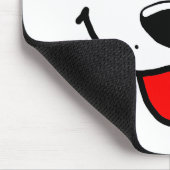 幸せな子犬の顔 マウスパッド (コーナー)