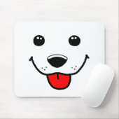 幸せな子犬の顔 マウスパッド (マウス)
