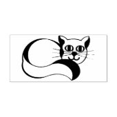 幸せな子猫スタンプ ラバースタンプ (インプリント)