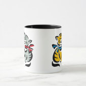 幸せな子猫 マグカップ (中央)
