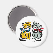 幸せな子猫 マグネット (正面/裏面)