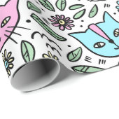 幸せな子猫 ラッピングペーパー (ロールコーナー)