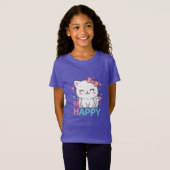 幸せな子猫 Tシャツ (正面フル)