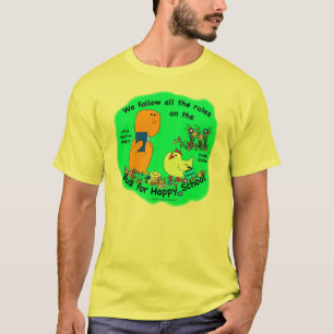 幸せな学校のためのバス Tシャツ