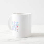 幸せな学校の最後の日の夏休み教えフローラ コーヒーマグカップ (正面左)