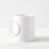 幸せな学校の最終日先生の子供の最終日 コーヒーマグカップ (正面左)