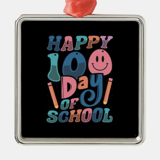 幸せな学校の100日 メタルオーナメント (正面)