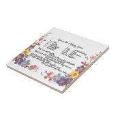 幸せな家のレシピ タイル (側面)