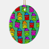 幸せな家の壁紙 セラミックオーナメント (右)