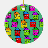 幸せな家の壁紙 セラミックオーナメント (裏面)