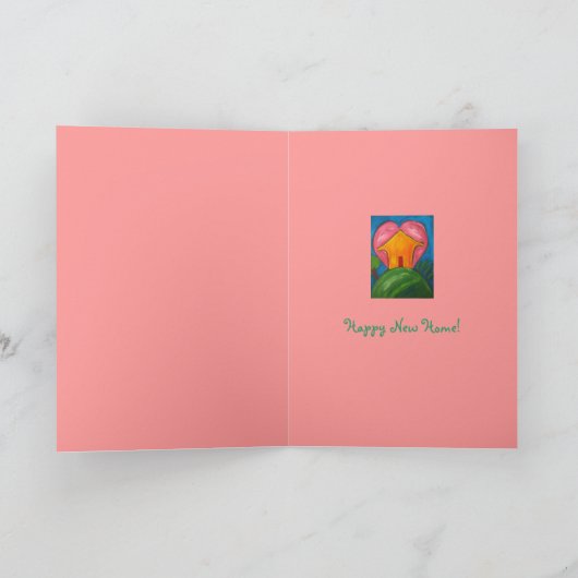 幸せな家カード カード (内部)