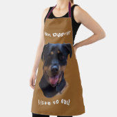 幸せな家族を愛するロットワイラー エプロン (インサイチュ)
