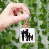 幸せな家族 キーホルダー (手)