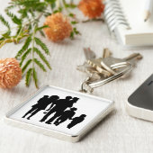 幸せな家族 キーホルダー (側面)