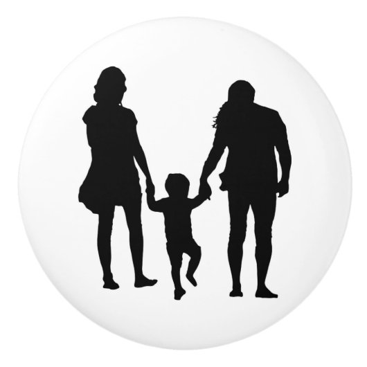 幸せな家族 セラミックノブ (正面)