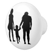 幸せな家族 セラミックノブ (右)